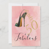 50と素晴らしい50ピエレガントンクモダン 招待状 (正面)