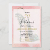 50と素晴らしい50ピエレガントンクモダン 招待状 (裏面)