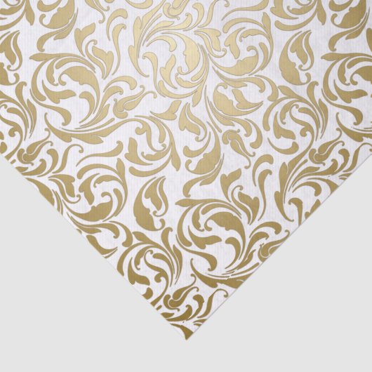 50と素晴らしい50番目のパーティー装飾金ゴールドスワール 薄葉紙 (詳細)