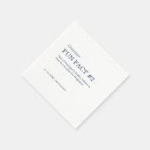 50と素晴らしい50番目の誕生日おもしろい事実 スタンダードカクテルナプキン (角)