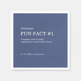 50と素晴らしい50番目の誕生日おもしろい事実 スタンダードカクテルナプキン