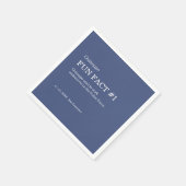 50と素晴らしい50番目の誕生日おもしろい事実 スタンダードカクテルナプキン (角)