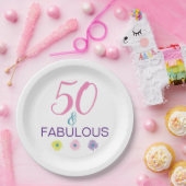 50と素晴らしい50番目の誕生日おもしろい ペーパープレート (パーティー)