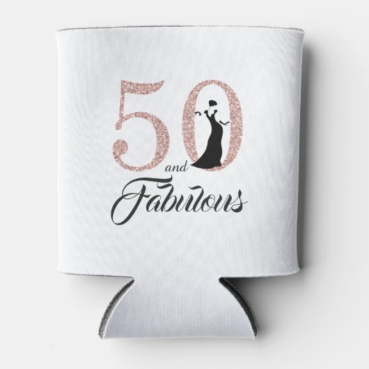 50と素晴らしい50番目の誕生日ギフトクーラーボックス 缶クーラー (正面)