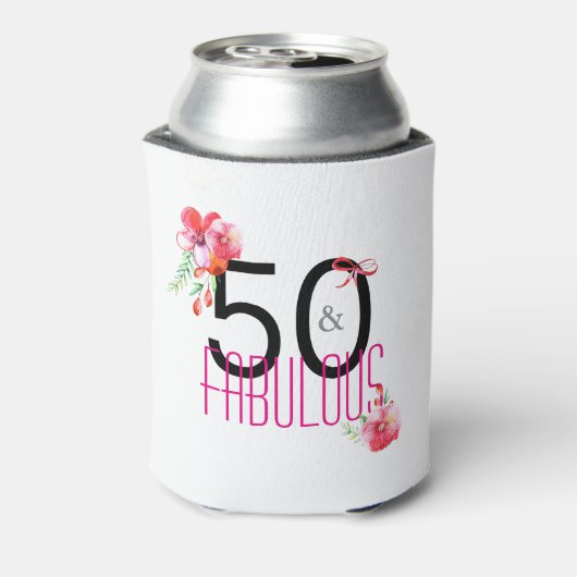 50と素晴らしい50番目の誕生日ギフトクーラーボックス 缶クーラー (缶裏面)