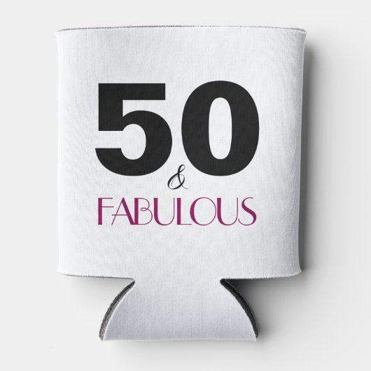 50と素晴らしい50番目の誕生日ギフトクーラーボックス 缶クーラー (正面)