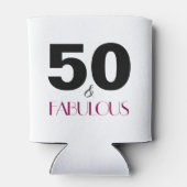 50と素晴らしい50番目の誕生日ギフトクーラーボックス 缶クーラー (裏面)