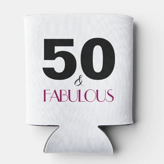 50と素晴らしい50番目の誕生日ギフトクーラーボックス 缶クーラー (裏面)