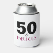 50と素晴らしい50番目の誕生日ギフトクーラーボックス 缶クーラー (缶裏面)