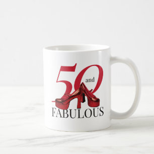 50と素晴らしい50番目の誕生日サプライズ コーヒーマグカップ