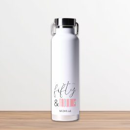 50と素晴らしい50番目の誕生日スモダンクリプトカスタム ウォーターボトル