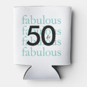 50と素晴らしい50番目の誕生日テーマクーラーボックス 缶クーラー (正面)