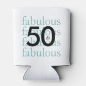 50と素晴らしい50番目の誕生日テーマクーラーボックス 缶クーラー (裏面)