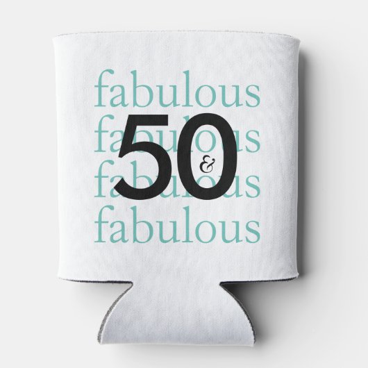 50と素晴らしい50番目の誕生日テーマクーラーボックス 缶クーラー (裏面)