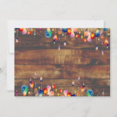 50と素晴らしい50番目の誕生日ラ素朴イト 招待状 (裏面)