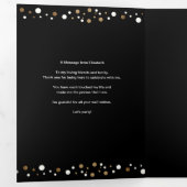 50と素晴らしい50番目の誕生日写真3つ折り 三つ折りカード (内部最初)