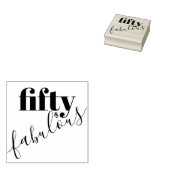 50と素晴らしい50番目の誕生日文字 ラバースタンプ (押印)