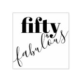 50と素晴らしい50番目の誕生日文字 ラバースタンプ (インプリント)