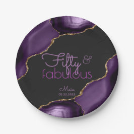 50と素晴らしい50番目の誕生日紙プレート ペーパープレート