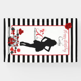 50と素晴らしい50誕生日カスタマイズ可能バナー 横断幕