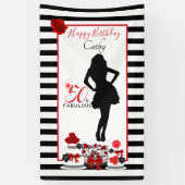 50と素晴らしい50誕生日カスタマイズ可能バナー 横断幕 (縦)