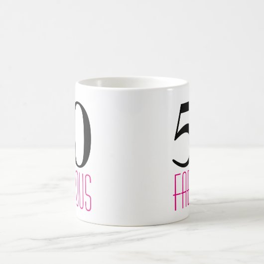 50と素晴らしい50誕生日ギフトマグ コーヒーマグカップ (中央)