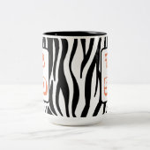 50と素晴らしい50誕生日ブラックタイガーストライプズ ツートーンマグカップ (中央)