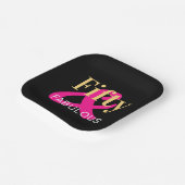 50と素晴らしい50誕生日ブラック金ゴールドピンク ペーパープレート (傾斜あり)