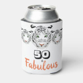 50と素晴らしい50誕生日ブラック&ホワイトタイガー 缶クーラー (缶裏面)