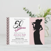 50と素晴らしい50誕生日招待状 招待状 (スタンド正面)
