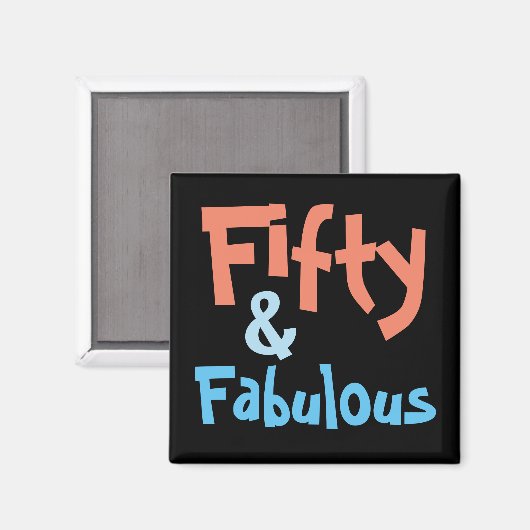 50と素晴らしい50誕生日 マグネット (正面/裏面)
