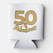 50と素晴らしい50誕生祝い 缶クーラー (正面)