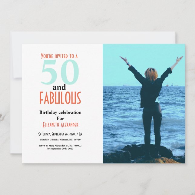 50と素晴らしい50th誕生日パーティーの写真 (正面)