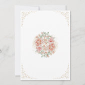 50と素晴らしい50th誕生日パーティーグリッター名 招待状 (裏面)