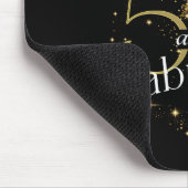 50と素晴らしい50th誕生日パーティー金ゴールドブラック マウスパッド (コーナー)