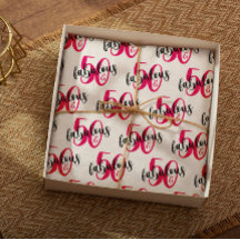 50と素晴らしい50th誕生日ピンクブラック