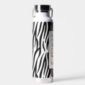 50と素晴らしい50th誕生日ブラックタイガープリント ウォーターボトル (正面)