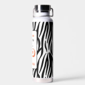 50と素晴らしい50th誕生日ブラックタイガープリント ウォーターボトル (背面)