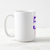 50と素晴らしい | エレガント誕生日 コーヒーマグカップ (左)