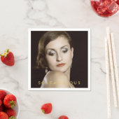 50と素晴らしい | カスタムフォト用紙ナプキン スタンダードカクテルナプキン (インサイチュ)