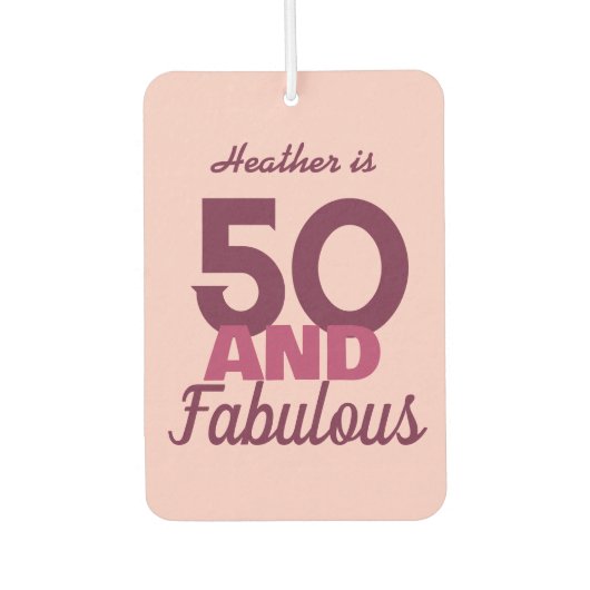 50と素晴らしい カーエアーフレッシュナー (正面)