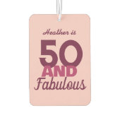 50と素晴らしい カーエアーフレッシュナー (裏面)