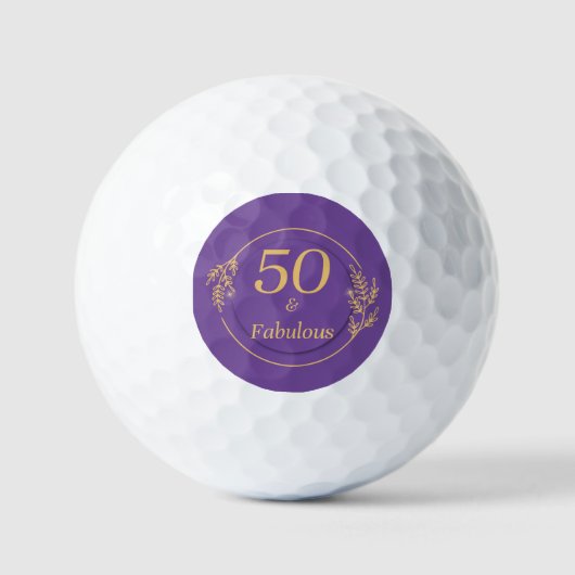 50と素晴らしい ゴルフボール (正面)