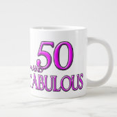 50と素晴らしい ジャンボコーヒーマグカップ (右)