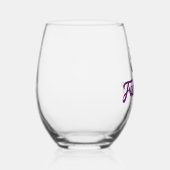 50と素晴らしい ステムなしワイングラス (右)