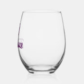 50と素晴らしい ステムなしワイングラス (左)