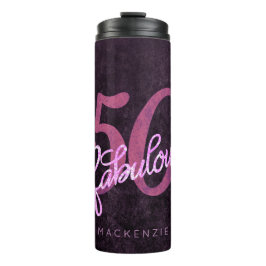 50と素晴らしい |プラムパープルとピンクグランジ色 タンブラー