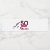 50と素晴らしい ペットボトルラベル (シングルラベル)