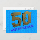 50と素晴らしい ポストカード (正面/裏面)