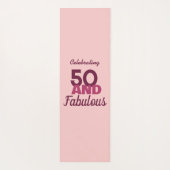 50と素晴らしい ヨガマット (裏面)